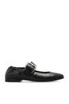 Bottega Veneta Astaire Leather Mary Jane Ballerina Flats