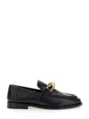 Bottega Veneta Astaire Leather Loafers Gold Detail In Multicolor