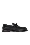 Bottega Veneta Astaire Leather Loafers In Black