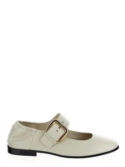 Bottega Veneta Astaire Flat In White