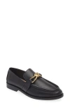 Bottega Veneta Astaire Metallic Knot Leather Loafers In Black