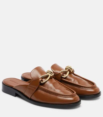 Bottega Veneta Astaire Knot Bit Mule Loafer In Brown