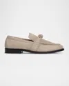 Bottega Veneta Astaire Knot Soft Suede Loafers