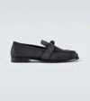 Bottega Veneta Astaire Knot Suede Loafers In Blue