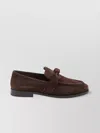 Bottega Veneta Brown Suede Astaire Loafers In Brown
