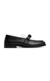 Bottega Veneta Astaire Leather Loafers In Black