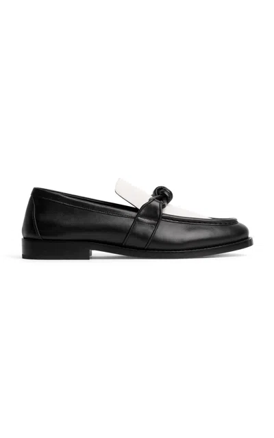 Bottega Veneta Astaire Leather Loafers In Black