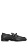 Bottega Veneta Astaire Leather Loafers In Black