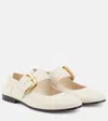 Bottega Veneta Off-white Astaire Mary-jane Ballerina Flats In White