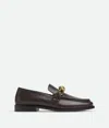 Bottega Veneta Astaire Metallic Knot Leather Loafers In Fondant