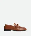 Bottega Veneta Brown Loafers With Knot Detail On The Front In Leather Man In Light Wood