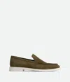 Bottega Veneta Men Astaire Loafers In Gray