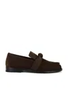 Bottega Veneta Mocassino Con Nappina In Suede Co 796696v3qe1 2113 In Black