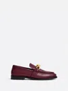 Bottega Veneta Astaire Embellished Leather Loafers In Burgundy