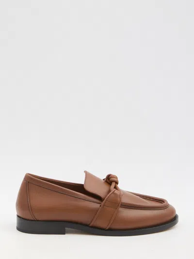 Bottega Veneta Astaire Loafers In Brown