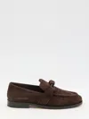 Bottega Veneta Brown Suede Astaire Loafers In Brown