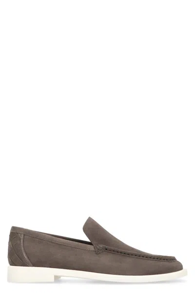Bottega Veneta Astaire Loafers In Gray
