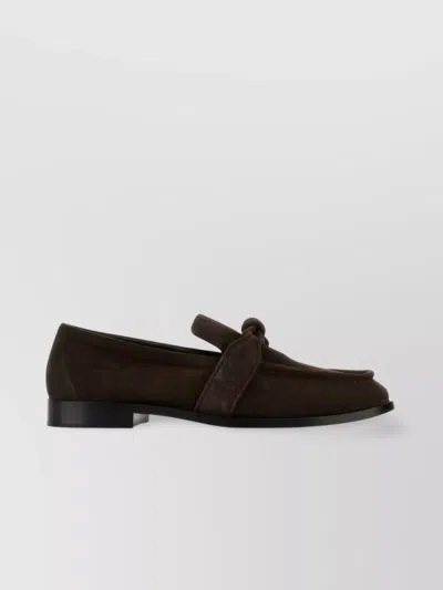 Bottega Veneta Astaire Loafers With Knot Detail And Suede Finish