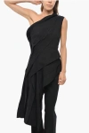 Bottega Veneta Top In Viscosa Stretch Nera Donna In Black