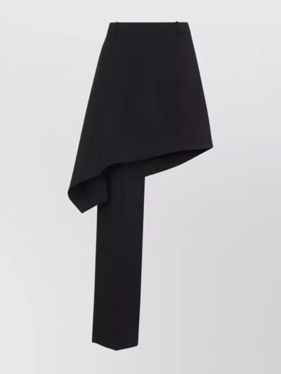 Bottega Veneta Asymmetric Wool A-line Skirt