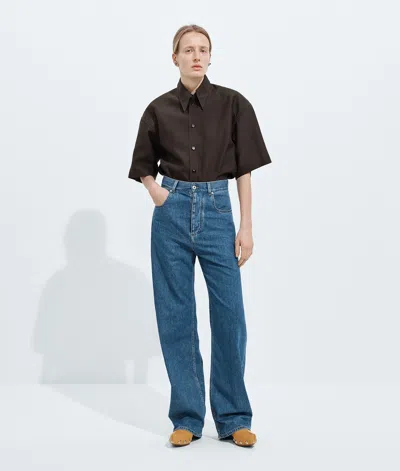 Bottega Veneta Wide-leg Jeans In Blue