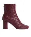 Bottega Veneta Atomicankle Boots In Burgundy