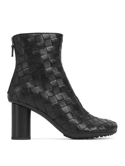 Bottega Veneta Ankle Boot Mini Lido Weave Nappa In Black