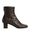 Bottega Veneta Atomic Intrecciato Bootie In Pink