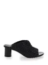 Bottega Veneta Atomic Block Heel Mules With Open Toe In Multicolor