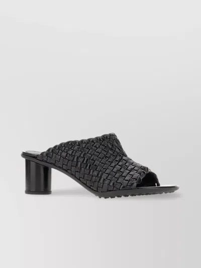 BOTTEGA VENETA ATOMIC BLOCK HEEL MULES WITH OPEN TOE