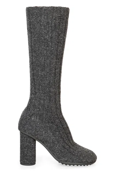 Bottega Veneta Women Atomic Knitted Wool Boots In Multicolor