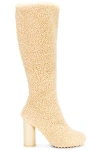 Bottega Veneta Atomic Curly Boot In Beige