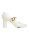 Bottega Veneta White Atomic Pumps In White