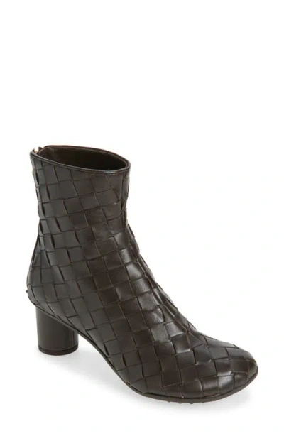 Bottega Veneta Atomic Intrecciato Bootie In Pink