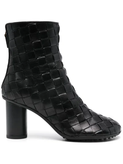 Bottega Veneta Ankle Boot Mini Lido Weave Nappa In Black
