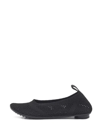 Pre-owned Bottega Veneta Atomic Mesh Ballet Flats In Black