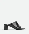 Bottega Veneta Atomic Leather Cylinder-heel Mules In Black