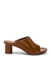 Bottega Veneta Atomic Mule Sandal In Brown Sugar