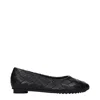 Bottega Veneta Intrecciato Lambskin Ballet Flat In Black