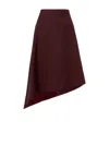 Bottega Veneta Tailored Wool Midi Skirt In Brown
