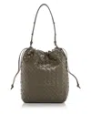 Bottega Veneta Intrecciato Drawstring Leather Bucket Bag