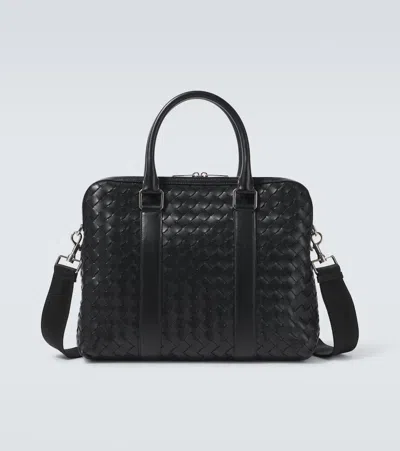 Bottega Veneta Avenue Leather Briefcase