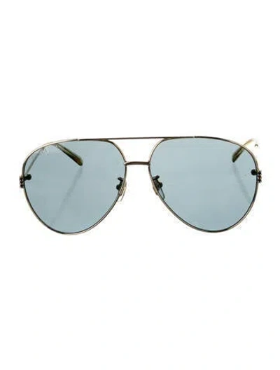Pre-owned Bottega Veneta Aviator Eyeglasses In Black