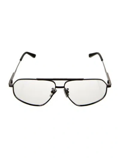 Pre-owned Bottega Veneta Aviator Eyeglasses In Black