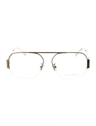 Pre-owned Bottega Veneta Aviator Eyeglasses W/ Tags In Gold