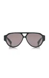 Bottega Veneta Aviator-frame Acetate Sunglasses In Black