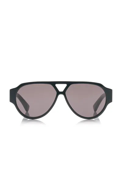 Bottega Veneta Aviator-frame Acetate Sunglasses In Black