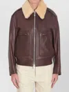 Bottega Veneta Nappa Blouson With Shearling In Brown
