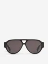 Bottega Veneta Black Bv1318s Sunglasses In Aviator Design
