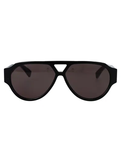 Bottega Veneta Black Bv1318s Sunglasses In Black-black-grey